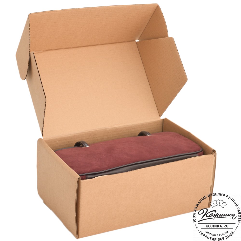 Кожаная сумка ручной работы "Париж" - с ручкой (глянец старение)